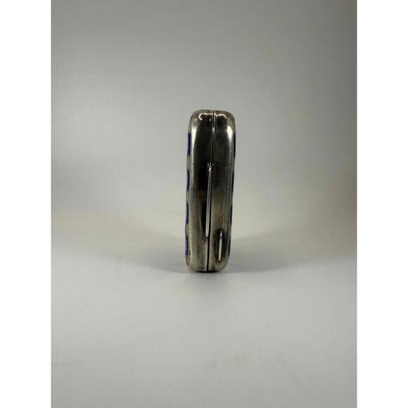 80's Gucci Sterling Silver Enamel Pill Box - Picture 2 of 5